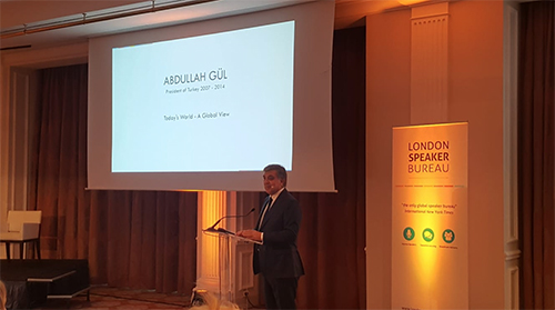 11. Cumhurbaşkanı Abdullah Gül, Brüksel’de London Speaker Bureau’nun  2018 yılı “SpeakFest” Toplantısına Katıldı